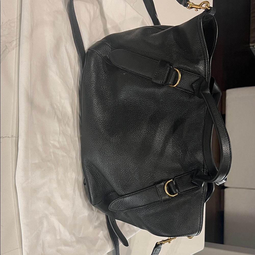 Marc Jacobs Black Crossbody Bag with Gold Accents - Picture 5 of 7